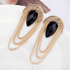 Statement Tassel Earrings in Glamorous Style