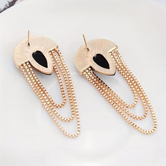 Statement Tassel Earrings in Glamorous Style
