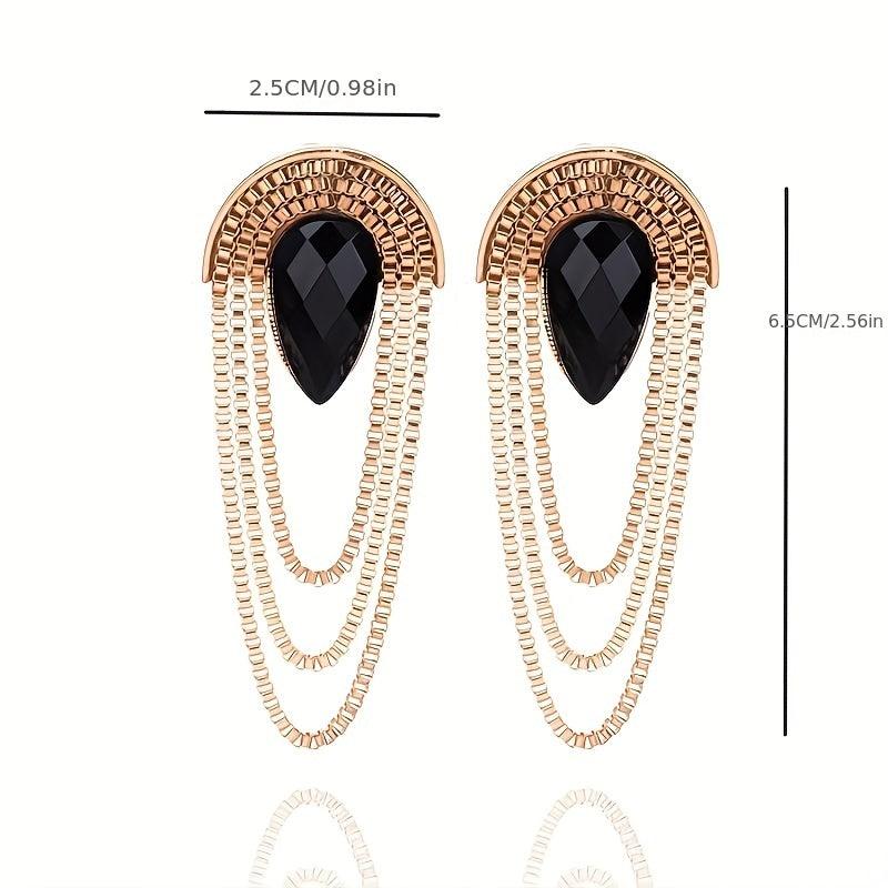 Statement Tassel Earrings in Glamorous Style