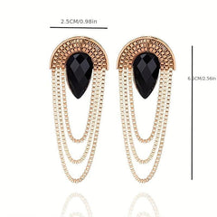 Statement Tassel Earrings in Glamorous Style