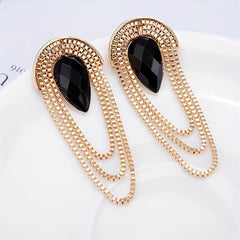 Statement Tassel Earrings in Glamorous Style