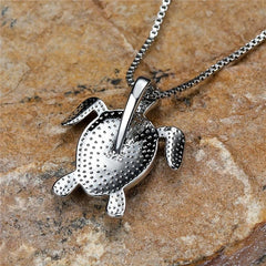 Opal Turtle Pendant Necklace Boho Chic Jewelry