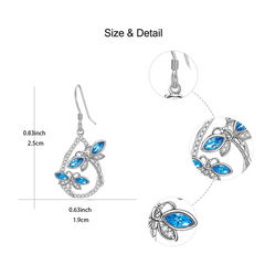Dragonfly Water Drop Earrings For Women And Girls