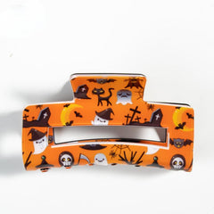 Women Halloween Gothic Pumpkin Skull Hairpin