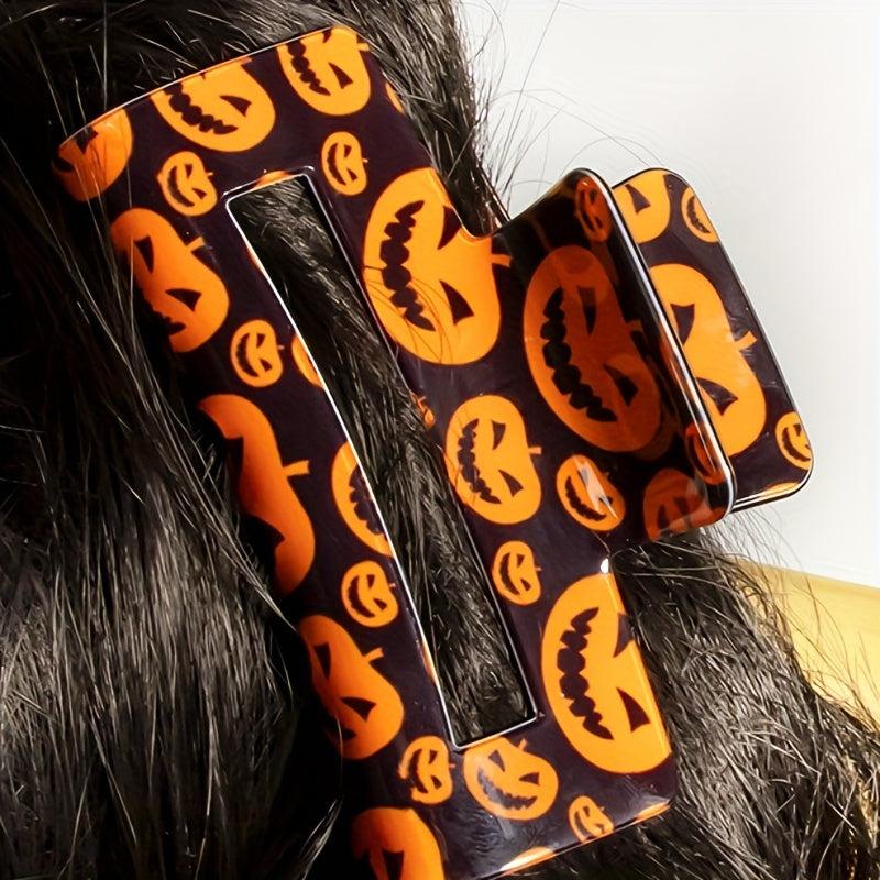 Women Halloween Gothic Pumpkin Skull Hairpin