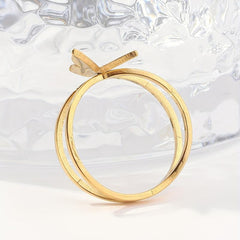 Stainless Steel Butterfly Ring for Women