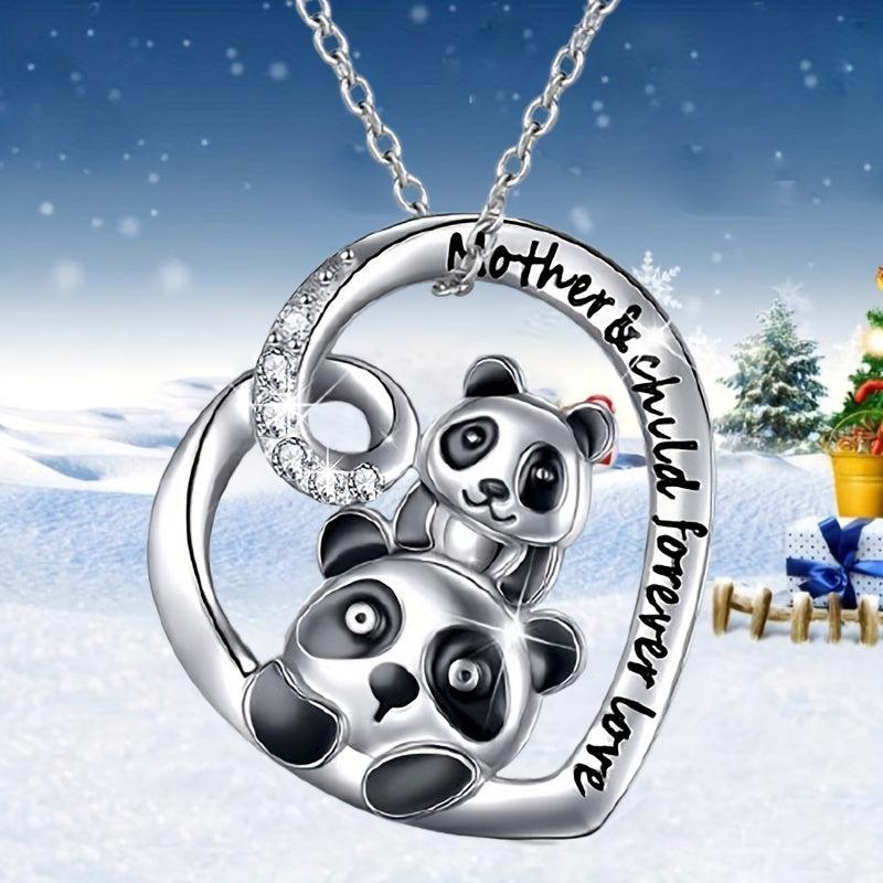 Panda Pendant Necklace for Daughter Women Christmas Gift