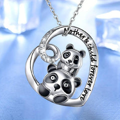 Panda Pendant Necklace for Daughter Women Christmas Gift