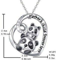 Panda Pendant Necklace for Daughter Women Christmas Gift