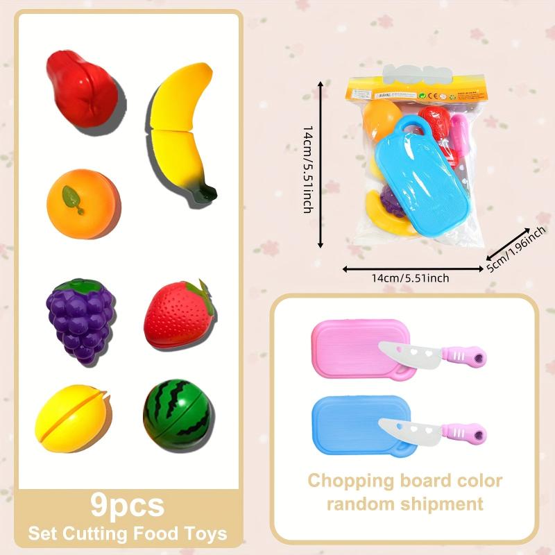 Kids Mock Kitchen Toy Set - Fruit and Vegetable Cutting Educational Toys