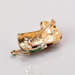 Hot Christmas Socks Brooch Corsage Jewelry