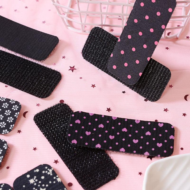 10pcs Fabric Art Flower Wave Point Women's Hair Patch