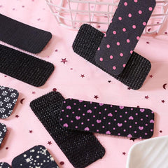 10pcs Fabric Art Flower Wave Point Women's Hair Patch