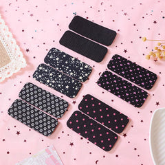 10pcs Fabric Art Flower Wave Point Women's Hair Patch