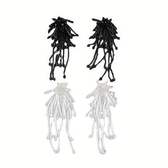 Boho Tassel Stud Earrings Crystal Dangle Earrings Women Girls