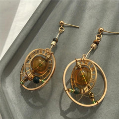Vintage Geometric Statement Earrings