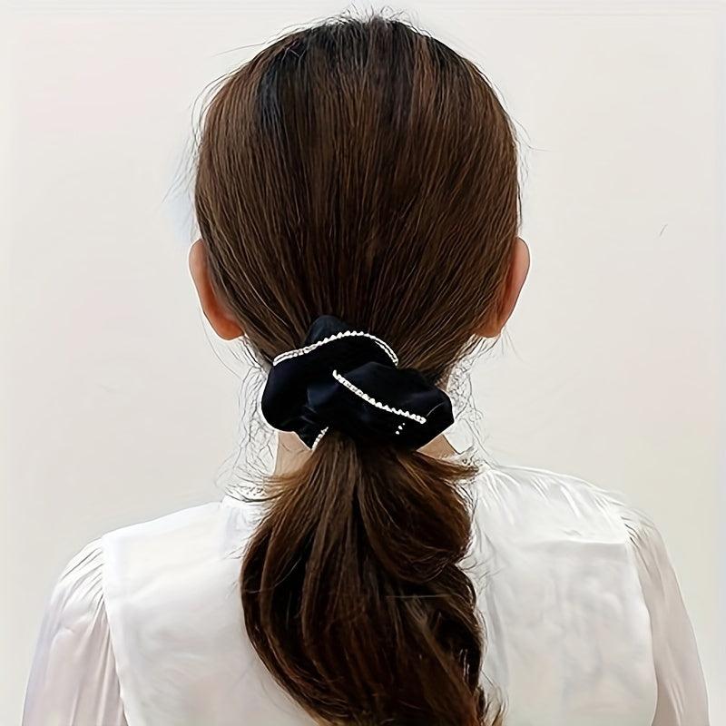 Satin Silk Scrunchie Headband for Women