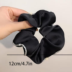 Satin Silk Scrunchie Headband for Women