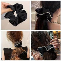 Satin Silk Scrunchie Headband for Women