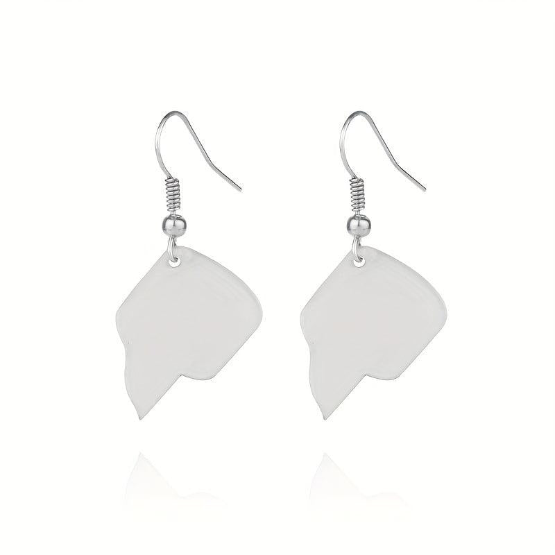 Acrylic Toilet Paper Roll Paper Earrings