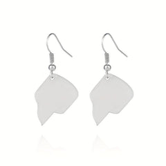 Acrylic Toilet Paper Roll Paper Earrings
