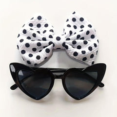 Kids' Headband Glasses Set Broken Flower Headband Sunglasses