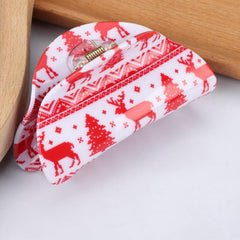 Christmas Elk Snowflake Sweet Hair Grab Clip