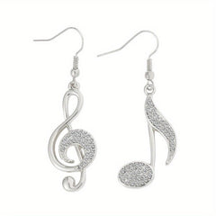 Music Creativity Earrings Set with Asymmetric Ear Hooks