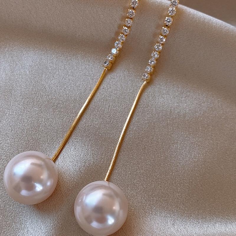 Tassel Earrings Net Celebrity Long Earrings for Women