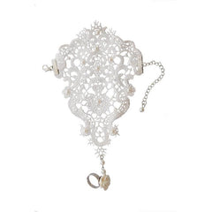 Bride Wedding Dress Accessories and Lace Ribbon Ring Bracelet