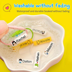 Customized Name Ring Waterproof Baby Shoe Bag Name Sticker Shoe Ring Buckle