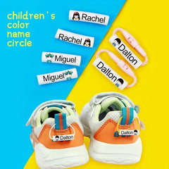 Customized Name Ring Waterproof Baby Shoe Bag Name Sticker Shoe Ring Buckle