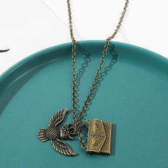 Quirky Owl Envelope Necklace for Whimsical Style