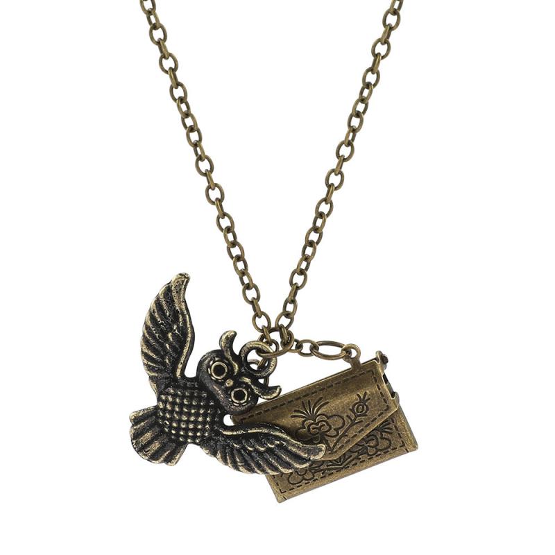 Quirky Owl Envelope Necklace for Whimsical Style