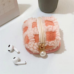 Colorful Fleece Little Tent Headphone Cover Bag