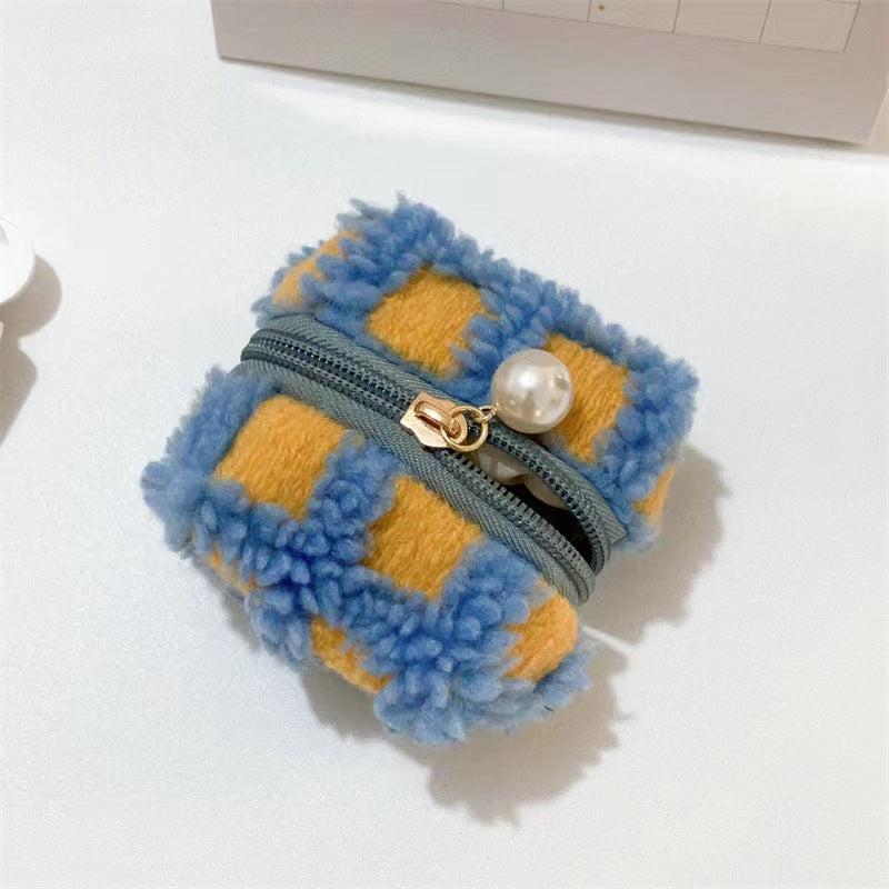 Colorful Fleece Little Tent Headphone Cover Bag