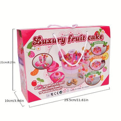 Funny Fruit Simulation Birthday Cake Cutting Model Toy
