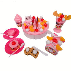 Funny Fruit Simulation Birthday Cake Cutting Model Toy