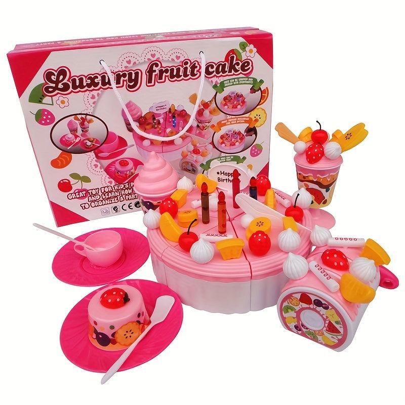 Funny Fruit Simulation Birthday Cake Cutting Model Toy