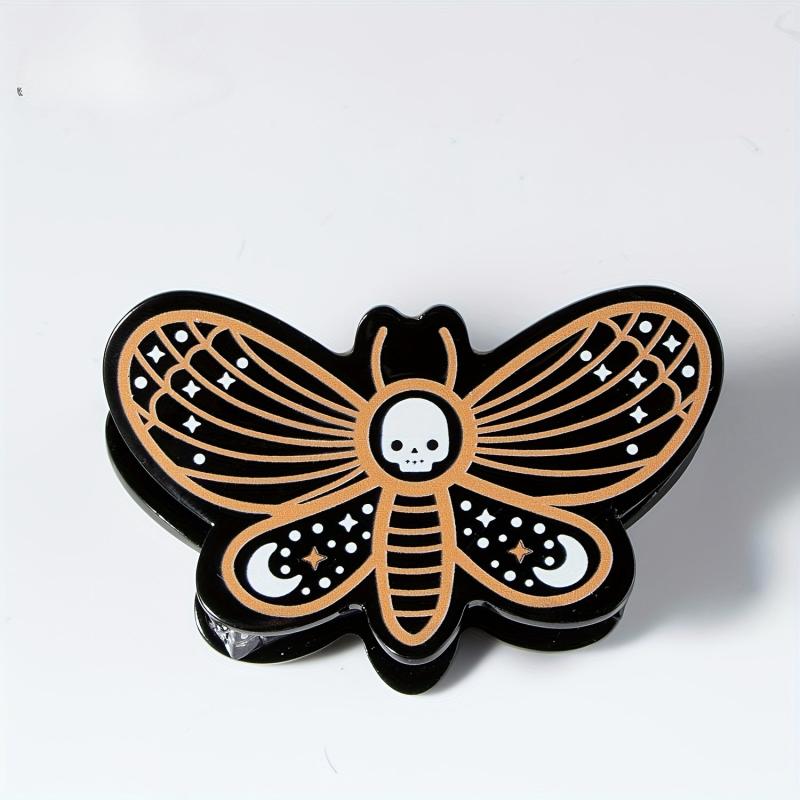 Funny Pumpkin Bat Ponytail Clip Halloween Hair Accessory