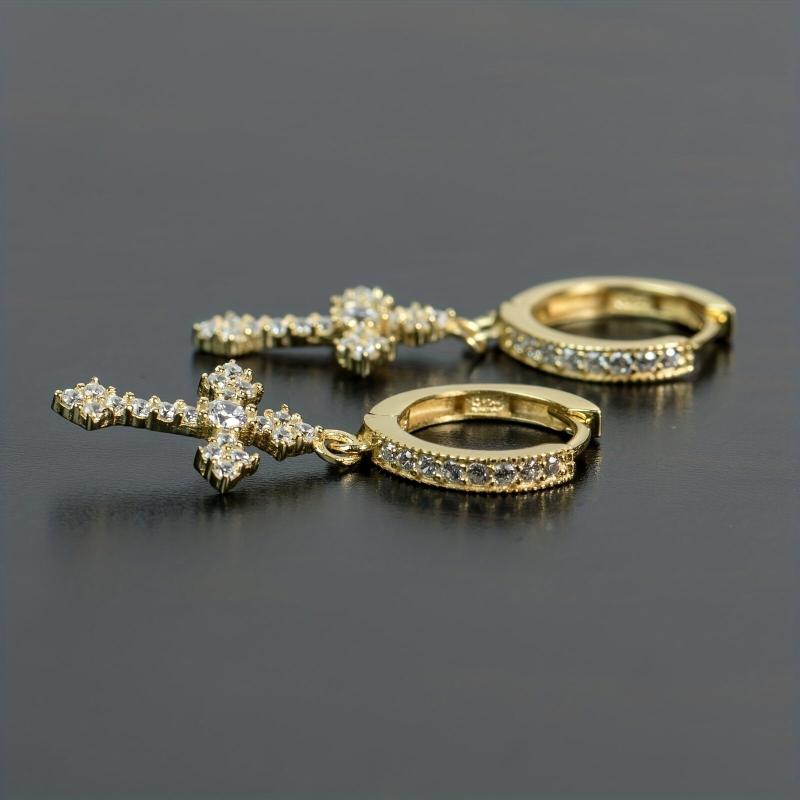 Cross Earrings Set for Men and Women