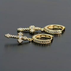 Cross Earrings Set for Men and Women