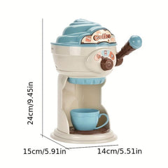 Pretend Play House Afternoon Tea Set Toy Kids Coffee Maker Toy Kitchen Game