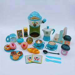 Pretend Play House Afternoon Tea Set Toy Kids Coffee Maker Toy Kitchen Game