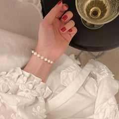 Faux Pearl Bracelet Women Sweet Bracelet Bead Bracelet Party Jewelry