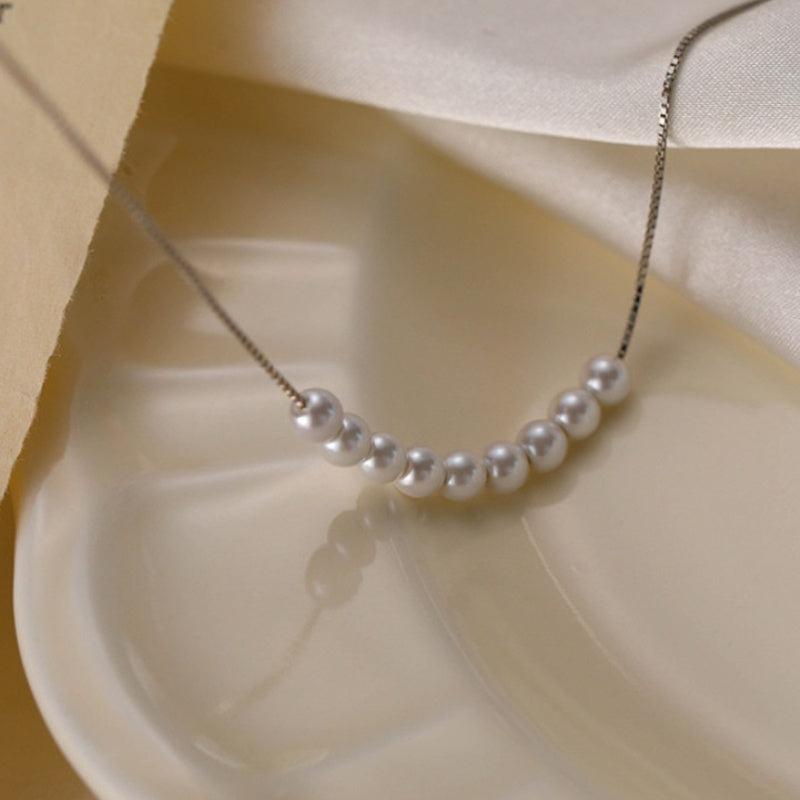 Faux Pearl Necklace Clavicle Chain Jewelry