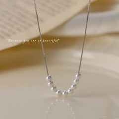Faux Pearl Necklace Clavicle Chain Jewelry