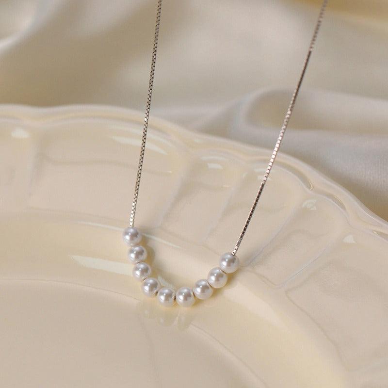 Faux Pearl Necklace Clavicle Chain Jewelry