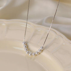 Faux Pearl Necklace Clavicle Chain Jewelry
