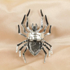 Retro Punk Hip hop Dark Wind Alloy Spider Ring Halloween Party